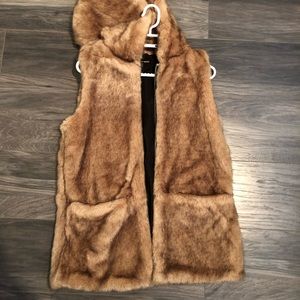 Faux fur vest